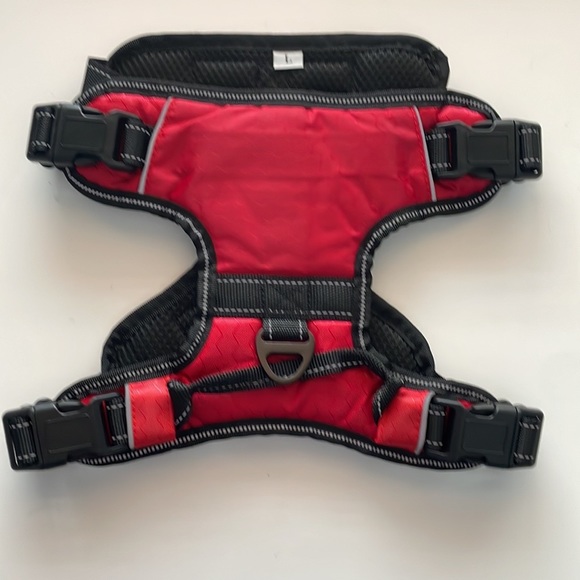Adjustable Reflective Dog Harness Red Sizes L - Picture 4 of 11